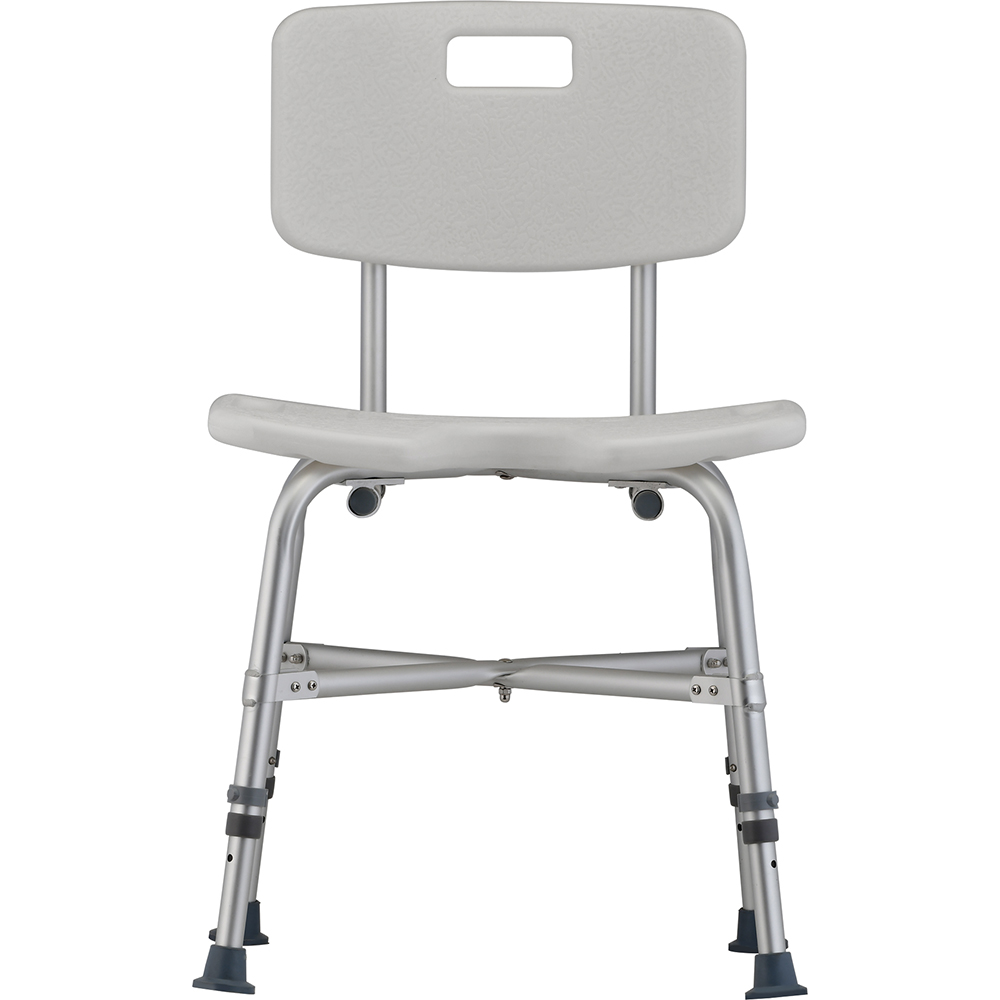 HEAVY DUTY BATH SEAT W/ BACK & U-SHAPED CUT OUT